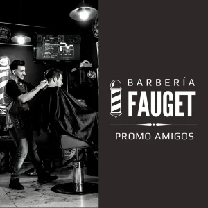 Blanco Negro Logo Barbería Peluqueria Instagram Post